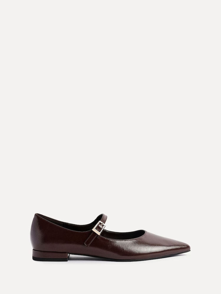 Linzi Brown Seattle Pointed Toe Mary Jane Flats - Image 1 of 6 Linzi Brown Seattle Pointed Toe Mary Jane Flats - Image 1 of 6