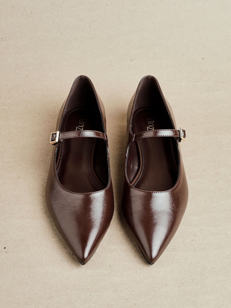 Linzi Brown Seattle Pointed Toe Mary Jane Flats - Image 6 of 6 Linzi Brown Seattle Pointed Toe Mary Jane Flats - Image 6 of 6