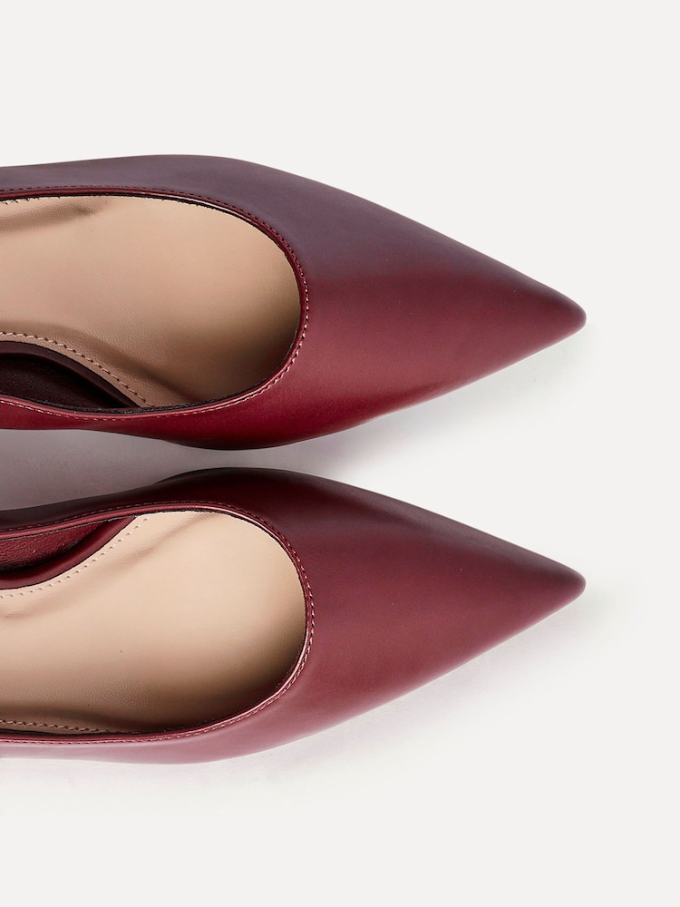 Linzi Red Zola Kitten Court Heel - Image 5 of 5