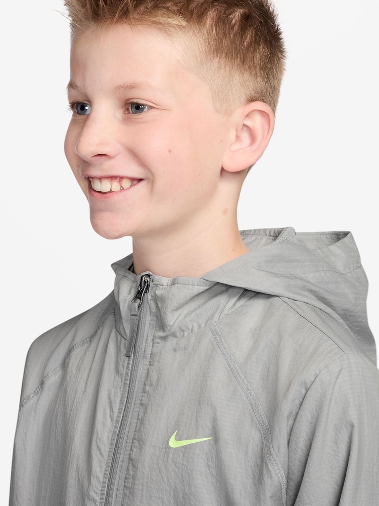 Nike Smoke Grey Nsw City Utility Woven Jacket - Image 3 of 3 Nike Smoke Grey Nsw City Utility Woven Jacket - Image 3 of 3