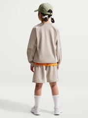 Бежевий - Nike Crew and Shorts Tracksuit - Image 2 of 7