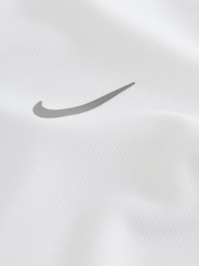 Nike White Miler Dri-FIT Short Sleeve T-Shirt - Image 5 of 5