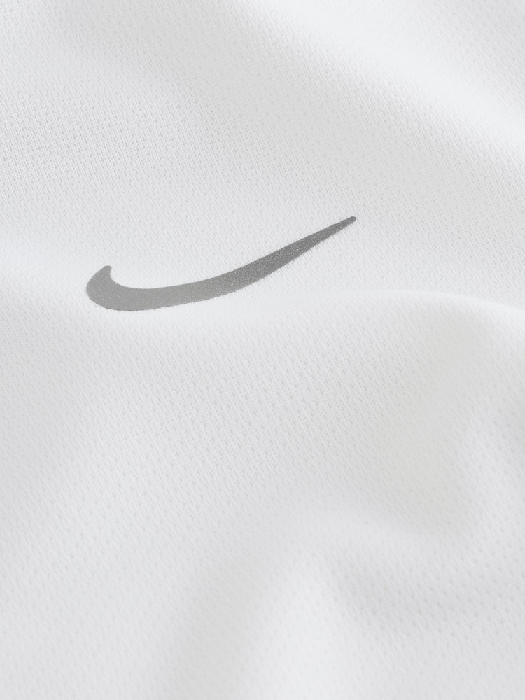 Nike White Miler Dri-FIT Short Sleeve T-Shirt - Image 5 of 5