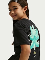 Nike Black Flower Graphic Boxy T-Shirt - Image 5 of 5