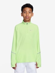 Nike Liquid Lime Dri-Fit Miler Half Zip Top - Image 1 of 4