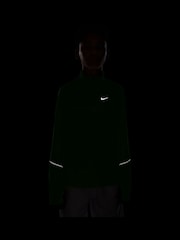 Nike Liquid Lime Dri-Fit Miler Half Zip Top - Image 4 of 4