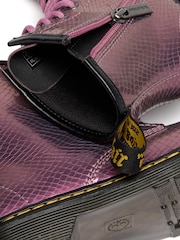 Dr. Martens Pink 1460 J Copper Reptile Emboss Shoes - Image 4 of 4