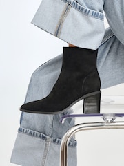 Preto - Linzi Orlando Block Heeled Ankle Boots - Imagem 2 de 7