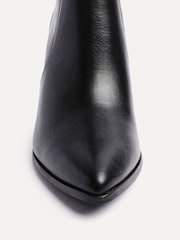 Linzi Black Advance Stretch Block Heeled Ankle Boots - Image 4 of 6