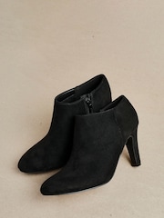 Linzi Black Wise Ankle Bootie With Stiletto Heel - Image 1 of 5