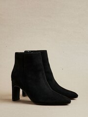 Linzi Black Alisha Point Toe Block Heeled Ankle Boots - Image 1 of 5