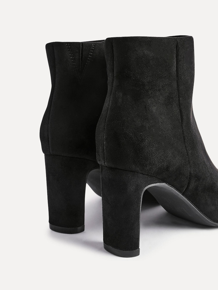 Linzi Black Alisha Point Toe Block Heeled Ankle Boots - Image 5 of 5
