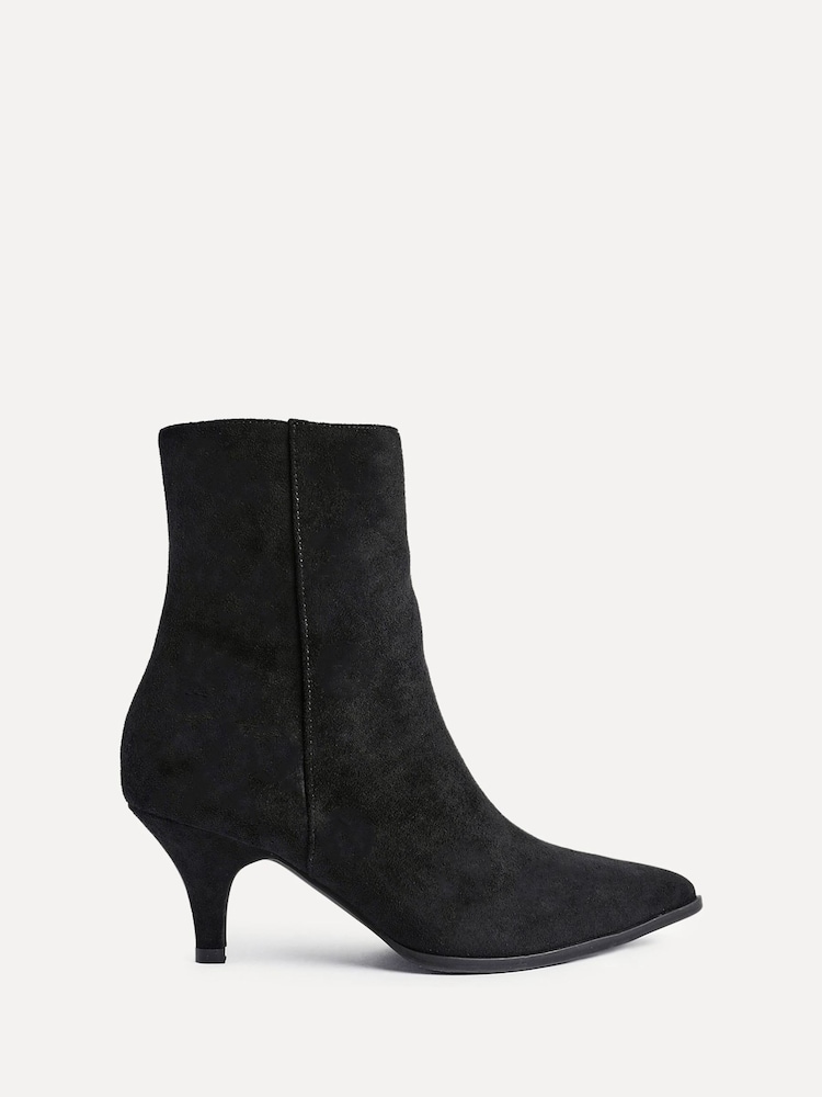 Linzi Black Pursuit Mid Heel Ankle Boots - Image 2 of 6