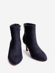 Linzi Blue Reserve Round Toe Stiletto Ankle Boots - Image 3 of 5