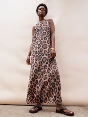 Ro&Zo Leopard Print Midi Dress - Bild 1 von 5