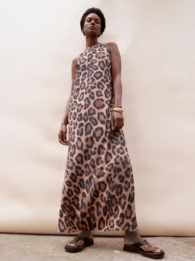 Ro&Zo Leopard Print Midi Dress - Bild 1 von 5