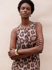 Ro&Zo Leopard Print Midi Dress - Bild 3 von 5