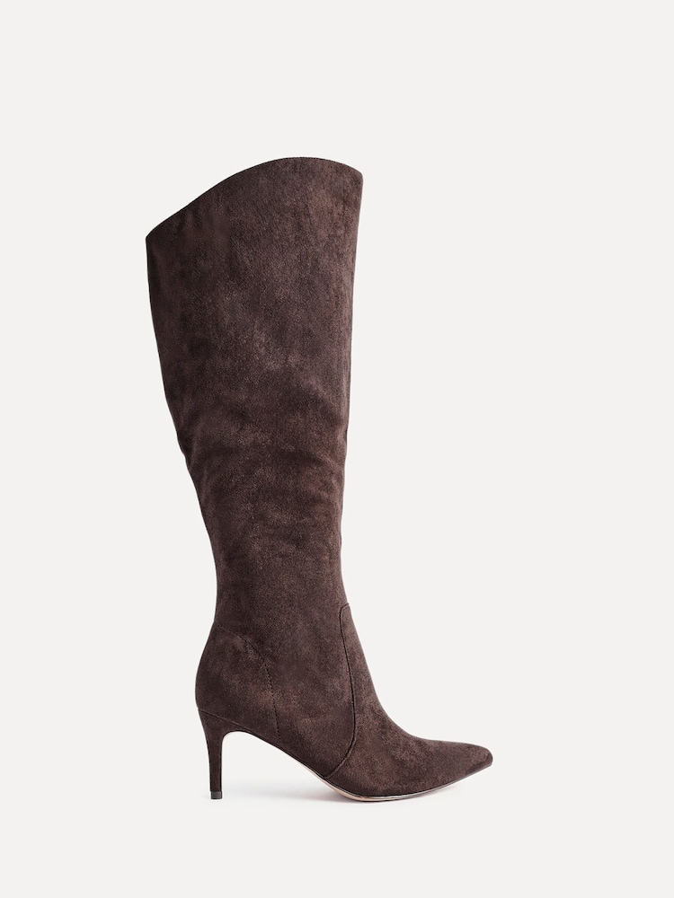 Linzi Brown Ambition Assymetric High Leg Stiletto Boots - Image 2 of 7