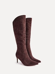Linzi Brown Ambition Assymetric High Leg Stiletto Boots - Image 4 of 7