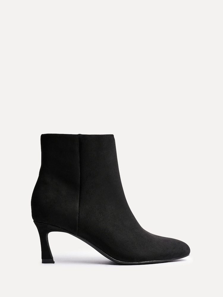 Linzi Black Dark Reserve Round Toe Stiletto Ankle Boots - Image 2 of 7