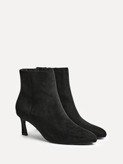 Linzi Black Dark Reserve Round Toe Stiletto Ankle Boots - Image 5 of 7