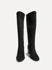 Linzi Black Levine Block Heeled High Leg Boots - Image 3 of 5