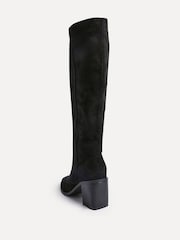 Linzi Black Levine Block Heeled High Leg Boots - Image 4 of 5