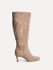 Linzi Nude Rush Pointed Toe High Leg Stiletto Boots - Image 3 of 6