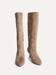 Linzi Nude Rush Pointed Toe High Leg Stiletto Boots - Image 4 of 6