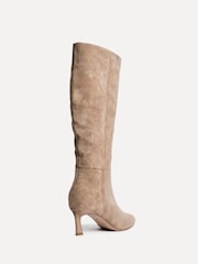 Linzi Nude Rush Pointed Toe High Leg Stiletto Boots - Image 5 of 6