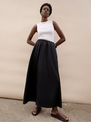 Ro&Zo Black Petite Cotton Poplin Skirt - Image 1 of 6