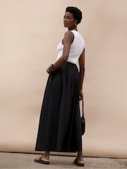 Ro&Zo Black Petite Cotton Poplin Skirt - Image 6 of 6