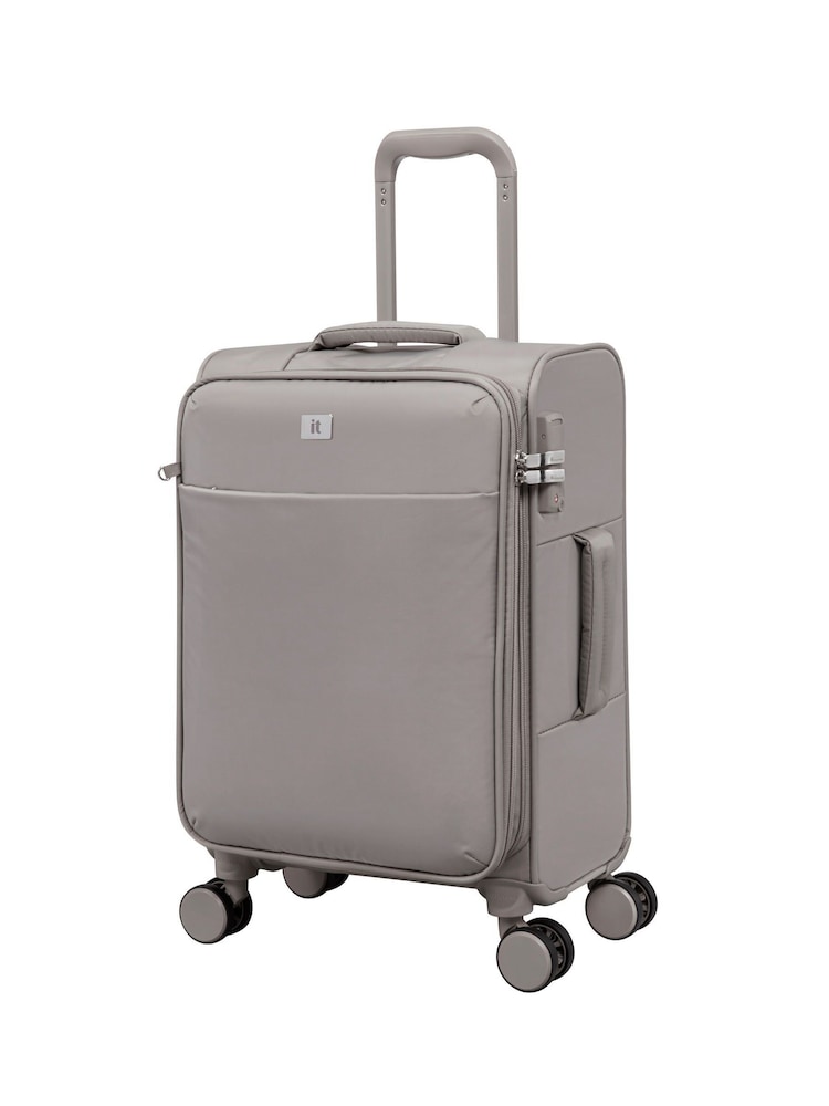 IT Luggage Grey Lustrous Luxe Moon Rock Cabin Suitcase - Image 2 of 8