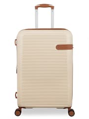 IT Luggage Medium Cream Clarify Suitcase - Image 1 of 8