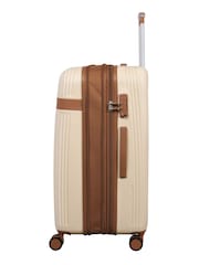 IT Luggage Medium Cream Clarify Suitcase - Image 2 of 8