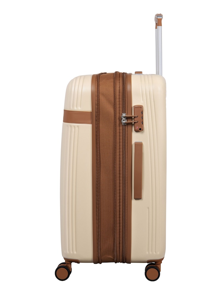 IT Luggage Medium Cream Clarify Suitcase - Image 2 of 8