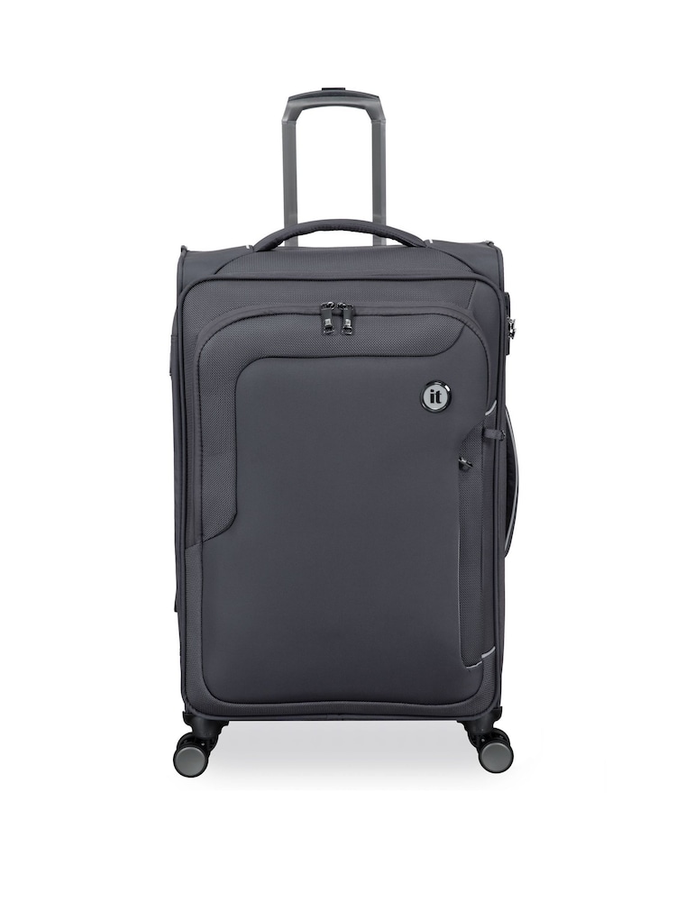 Grau - IT Luggage Medium Grey Teleported Suitcase - Bild 1 von 12