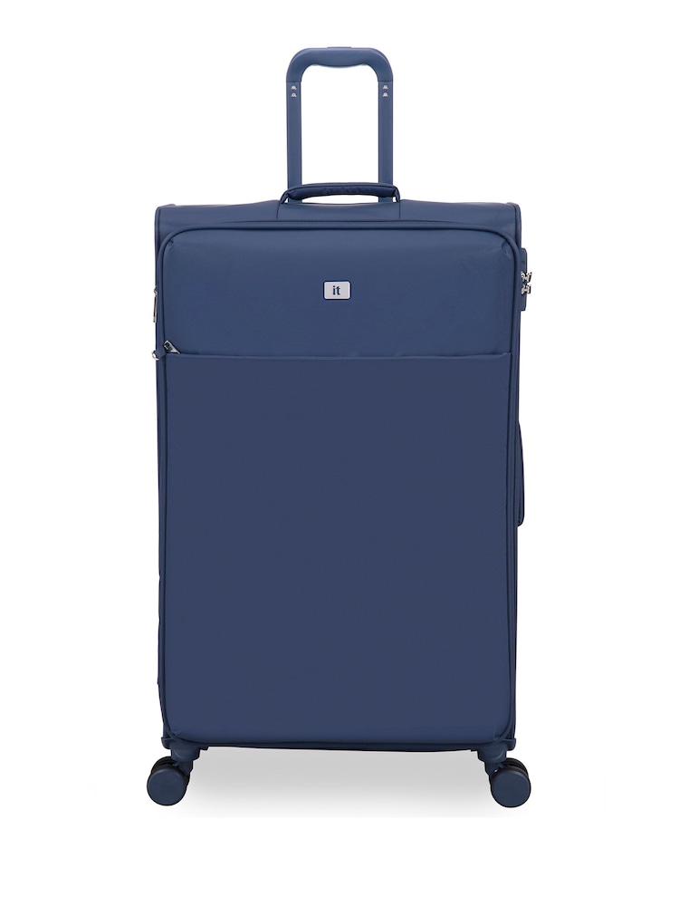 IT Luggage Large Blue Lustrous Luxe Night Suitcase - Image 1 of 8