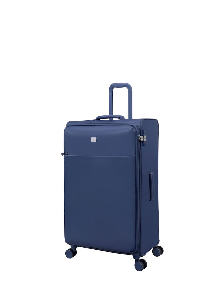 IT Luggage Large Blue Lustrous Luxe Night Suitcase - Image 2 of 8