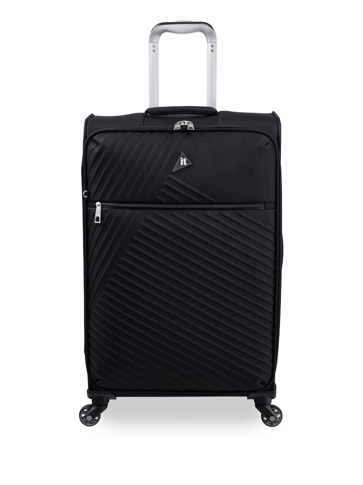 IT Luggage Medium Decisive Black Suitcase - Image 1 of 9
