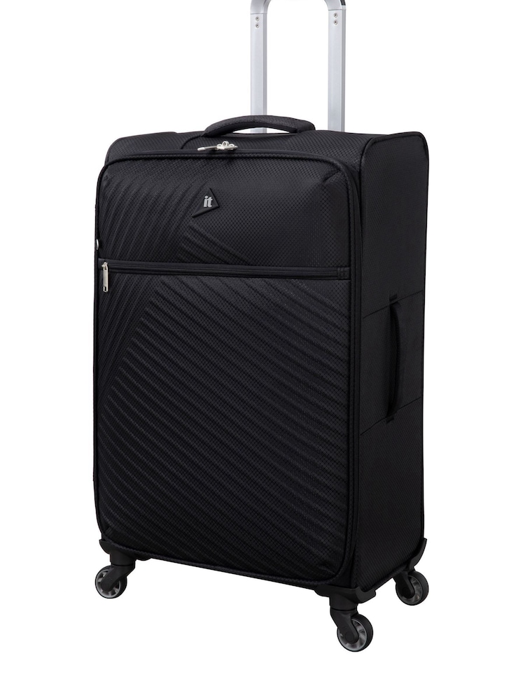 IT Luggage Medium Decisive Black Suitcase - Image 2 of 9