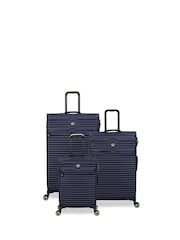 IT Luggage Blue Circulator Suitcase Set 3 Piece - Image 1 of 12