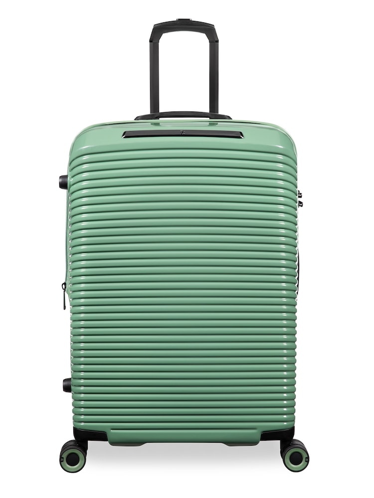 IT Luggage Medium Green Traversed Hedge Suitcase - Image 1 of 8