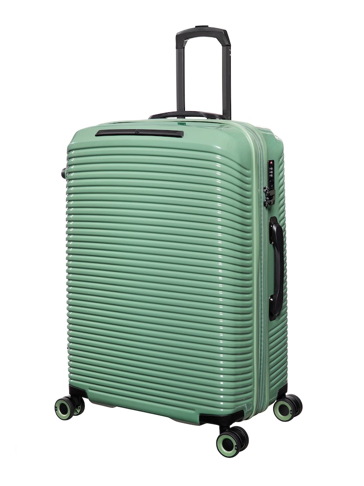 IT Luggage Medium Green Traversed Hedge Suitcase - Image 2 of 8