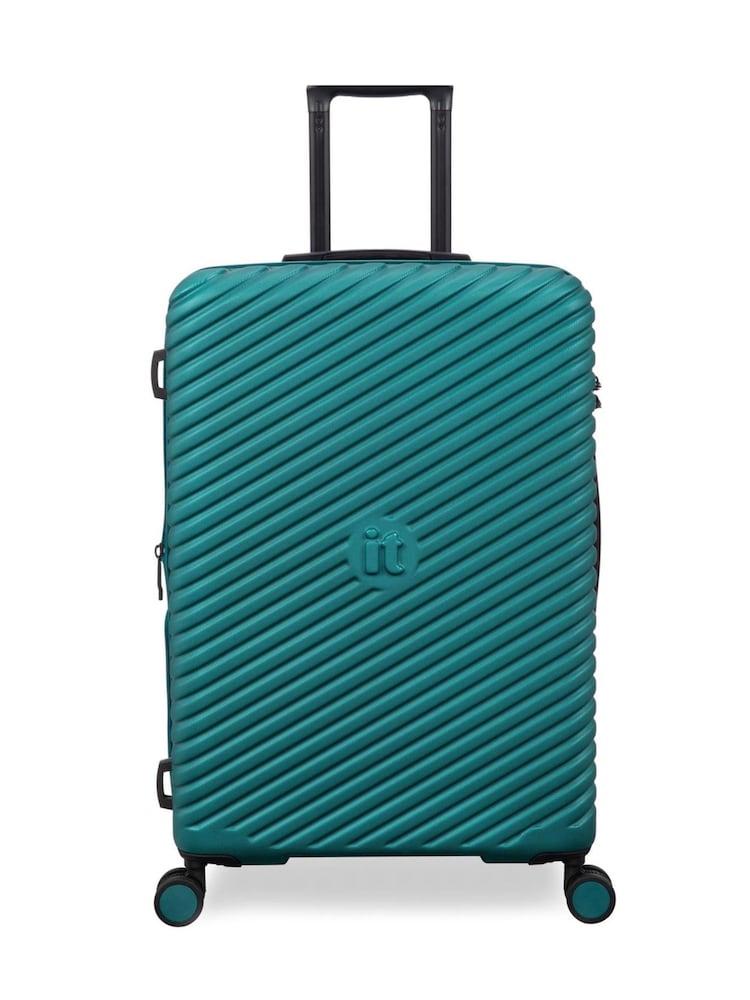 IT Luggage Medium Green Pleating Suitcase - Image 1 of 7