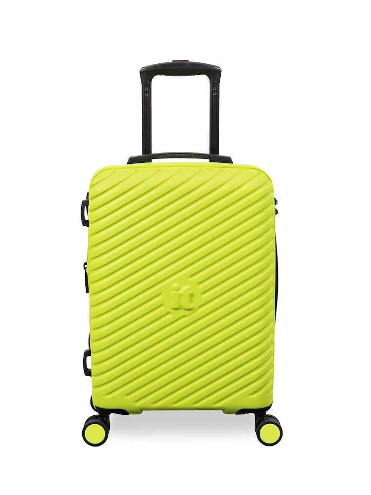 IT Luggage Green Pleating Lime Punch Cabin Suitcase - Image 1 of 8