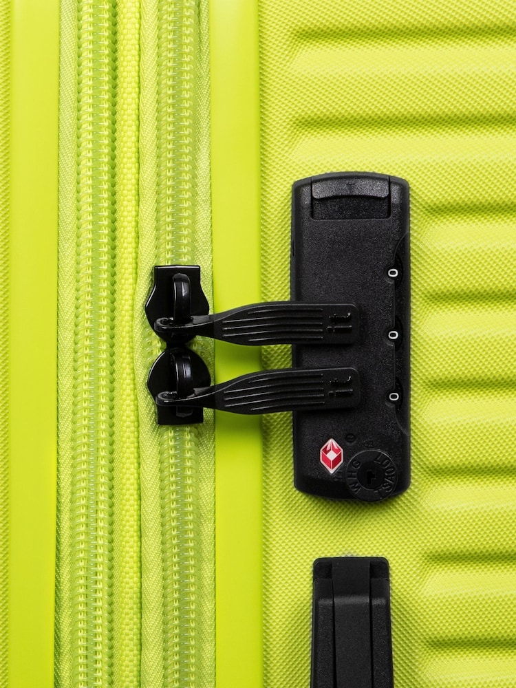 IT Luggage Medium Green Pleating Punch Suitcase - Image 8 of 8