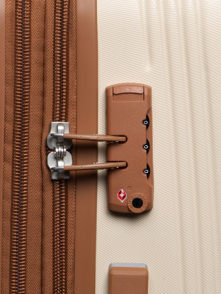 IT Luggage Large Cream Clarify Suitcase - Image 8 of 8