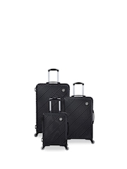 IT Luggage Recline Black Suitcases Set 3 Piece - Image 8 of 9
