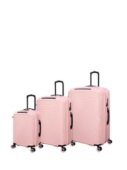 IT Luggage Metallic Traversed Suitcases Set 3 Piece - Image 3 of 11